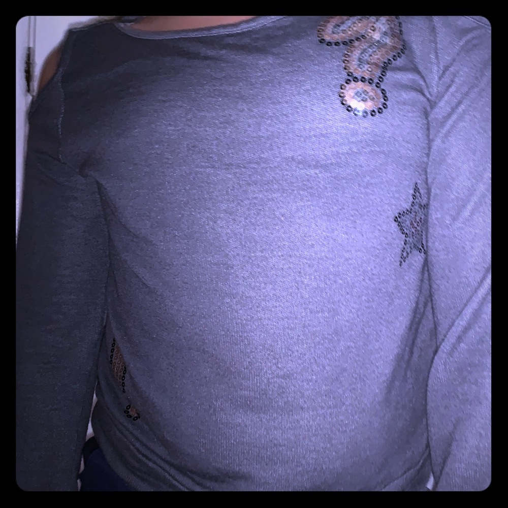 Off the shoulder long sleeve kids